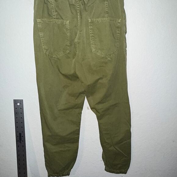 Zara Green Jumper Cargo Pants with Drawstring Size Small - Picture 4 of 4